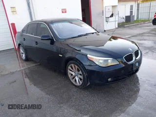 2004 BMW 5 Series 525i with VIN WBANA53534B851627, listed as a IAAI auction lot 41609092 with 139,192 mi miles. Bid and sale history available at carsss.com. Image 1.