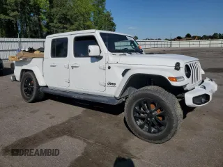 2021 Jeep Gladiator Overland with VIN 1C6HJTFG2ML557221, listed as a Copart auction lot 52453215 with 70,189 mi miles and Salvage title. Bid and sale history available at DreamBid. Image 4.