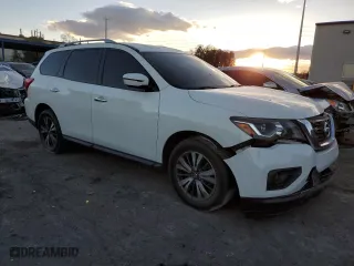 2017 Nissan Pathfinder SV with VIN 5N1DR2MNXHC686613, listed as a Copart auction lot 43831825 with 123,711 mi miles and Salvage Title. Bid and sale history available at carsss.com. Image 4.