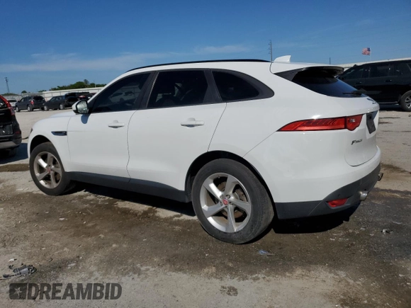 2018 Jaguar F-Pace 30t Premium with VIN SADCJ2GX3JA328201, listed as a Copart auction lot 50598965 with 115,435 mi miles and Salvage Title. Bid and sale history available at DreamBid. Image 2.