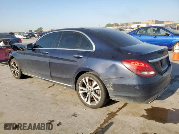 2018 Mercedes-Benz C 300 with VIN 55SWF4KB6JU272651, listed as a Copart auction lot 52939055 with 182,929 mi miles and Clean title. Bid and sale history available at DreamBid. Image 2.