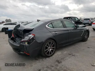 2019 Genesis G70 Sport with VIN KMTG24LA9KU016408, listed as a Copart auction lot 82572804 with 16,081 mi miles and Salvage Title. Bid and sale history available at DreamBid. Image 3.