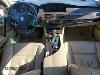 2007 BMW 5 Series 525i with VIN WBANE53537CW67100, listed as a Copart auction lot 45993465 with 145,939 mi miles and Salvage Title. Bid and sale history available at carsss.com. Image 8.