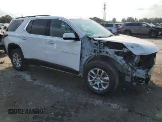 2020 Chevrolet Traverse LT Leather with VIN 1GNEVHKW0LJ143351, listed as a Copart auction lot 69691724 with 118,373 mi miles and Salvage Title. Bid and sale history available at carsss.com. Image 4.