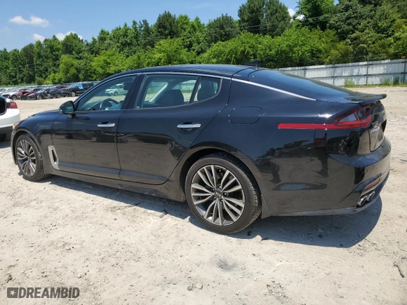2019 Kia Stinger Premium with VIN KNAE25LA1K6052882, listed as a Copart auction lot 57794184 with 55,498 mi miles and Salvage Title. Bid and sale history available at carsss.com. Image 2.