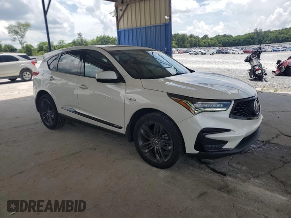 2021 Acura RDX w/A-Spec Package with VIN 5J8TC2H69ML043380, listed as a Copart auction lot 63219585 with 47,799 mi miles and Salvage title. Bid and sale history available at DreamBid. Image 4.