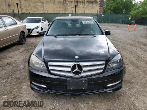2011 Mercedes-Benz C 300 Sport with VIN WDDGF8BB0BR137356, listed as a Copart auction lot 55791515 with 200,119 mi miles and Salvage title. Bid and sale history available at DreamBid. Image 5.