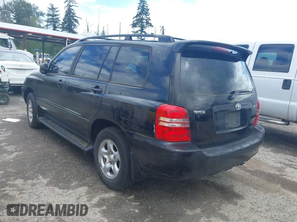 2002 Toyota Highlander with VIN JTEGD21A620038093, listed as a IAAI auction lot 42303785 with 205,743 mi miles and . Bid and sale history available at DreamBid. Image 3.