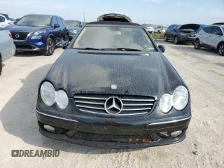 2005 Mercedes-Benz CLK-Class 5.0L with VIN WDBTK75G75T038786, listed as a Copart auction lot 74187554 with 0 mi miles and Salvage Title. Bid and sale history available at carsss.com. Image 5.