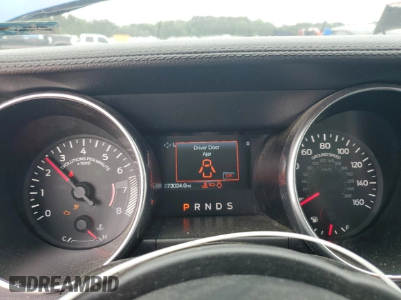 2018 Ford Mustang EcoBoost Premium with VIN 1FATP8UH3J5115516, listed as a Copart auction lot 54569685 with 73,034 mi miles and Salvage title. Bid and sale history available at DreamBid. Image 9.