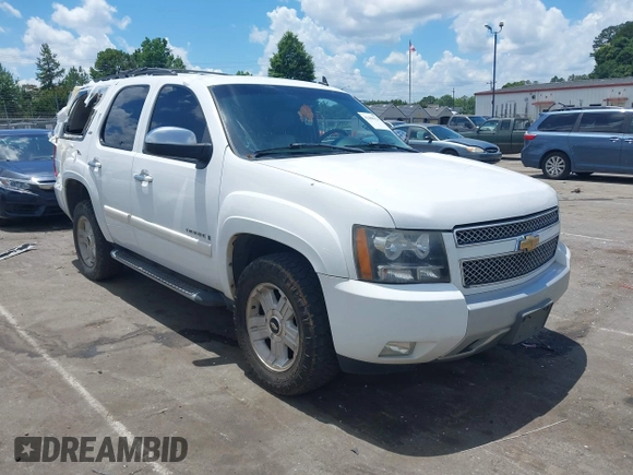 2007 Chevrolet Tahoe LTZ with VIN 1GNFC13067R365671, listed as a IAAI auction lot 42488123 with 255,079 mi miles and . Bid and sale history available at DreamBid. Image 1.