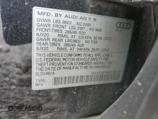2017 Audi Q7 Premium Plus with VIN WA1LAAF78HD038322, listed as a Copart auction lot 49668215 with 136,026 mi miles and Salvage Title. Bid and sale history available at DreamBid. Image 15.