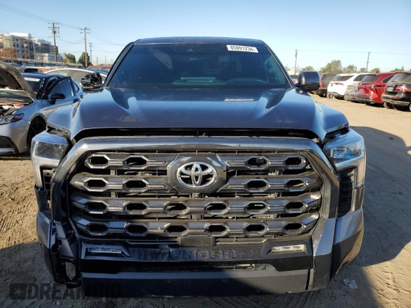 2023 Toyota Tundra 2WD Platinum with VIN 5TFNA5AB0PX020248, listed as a Copart auction lot 85091234 with 42,306 mi miles and Salvage Title. Bid and sale history available at carsss.com. Image 5.