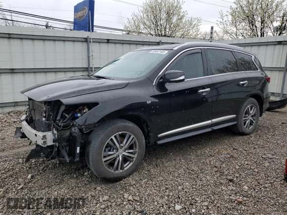 2020 Infiniti QX60 Luxe with VIN 5N1DL0MM6LC517551, listed as a Copart auction lot 50402165 with 56,061 mi miles and Salvage Title. Bid and sale history available at DreamBid. Image 1.