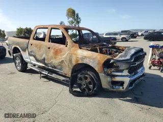 2024 Ram 2500 Lone Star with VIN 3C6UR5DLXRG176742, listed as a Copart auction lot 51222545 with 0 mi miles and Salvage Title. Bid and sale history available at carsss.com. Image 4.