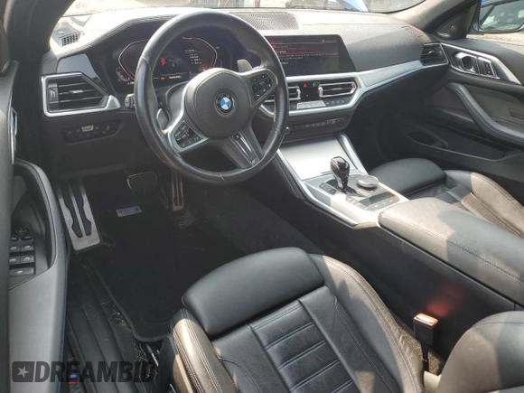 2023 BMW 4 Series 430i xDrive with VIN WBA43AT01PCM32225, listed as a Copart auction lot 60509935 with 25,769 mi miles and Salvage title. Bid and sale history available at DreamBid. Image 8.