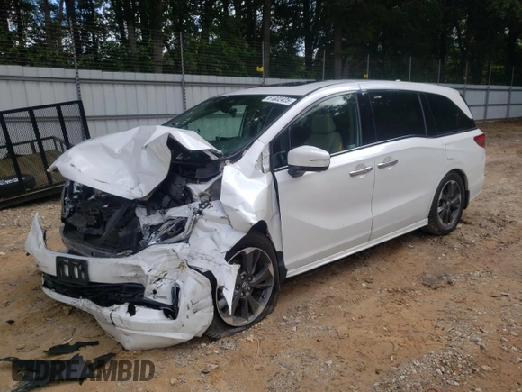 2022 Honda Odyssey Elite with VIN 5FNRL6H94NB006185, listed as a Copart auction lot 61302425 with Not provided miles and Salvage title. Bid and sale history available at DreamBid. Image 1.