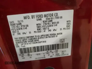 2013 Ford F-150 XL with VIN 1FTFX1ET3DKG27302, listed as a Copart auction lot 45194375 with 147,762 mi miles and Salvage Title. Bid and sale history available at carsss.com. Image 12.