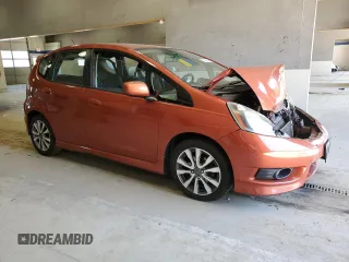 2012 Honda Fit Sport with VIN JHMGE8H5XCC012916, listed as a Copart auction lot 53788355 with 0 mi miles and Salvage Title. Bid and sale history available at carsss.com. Image 4.