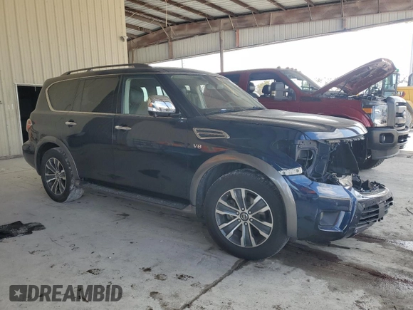 2020 Nissan Armada SL with VIN JN8AY2ND9L9106925, listed as a Copart auction lot 51975995 with 136,174 mi miles and Non Repairable. Bid and sale history available at carsss.com. Image 4.