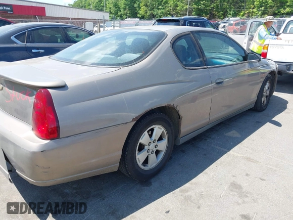 2006 Chevrolet Monte Carlo LT 3.5L z VIN 2G1WM15K969285822, wystawiony jako IAAI lot #42182300 z przebiegiem 237 749 mil mil oraz . Historia ofert i sprzedaży dostępna na DreamBid. Obrazek 4.