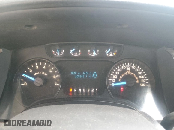 2012 Ford F-150 XL with VIN 1FTMF1CM0CKD44764, listed as a Copart auction lot 50842165 with 205,385 mi miles and Clean Title. Bid and sale history available at carsss.com. Image 9.