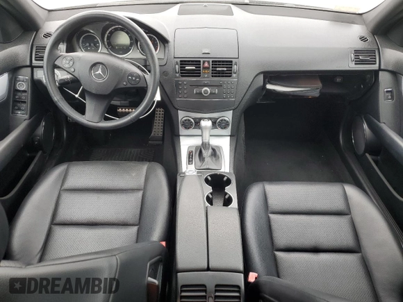 2009 Mercedes-Benz C 300 Sport with VIN WDDGF54X19F227442, listed as a Copart auction lot 49598625 with 55,527 mi miles and Salvage Title. Bid and sale history available at DreamBid. Image 8.