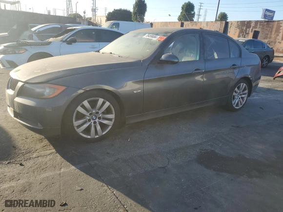 2007 BMW 3 Series 328i with VIN WBAVA33567PG50321, listed as a Copart auction lot 78499654 with 0 mi miles and Clean Title. Bid and sale history available at carsss.com. Image 1.