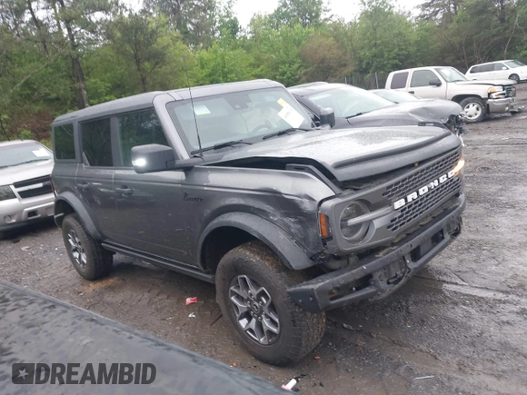 2022 Ford Bronco with VIN 1FMEE5DP4NLB57124, listed as a IAAI auction lot 41899278 with 75,147 mi miles. Bid and sale history available at carsss.com. Image 13.