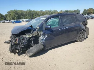 2020 Toyota Sienna SE with VIN 5TDXZ3DC4LS052467, listed as a Copart auction lot 76407774 with 0 mi miles and Clean Title. Bid and sale history available at carsss.com. Image 1.