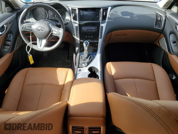 2024 Infiniti Q50 Luxe with VIN JN1EV7BR3RM631281, listed as a Copart auction lot 72021944 with 3,994 mi miles and Salvage Title. Bid and sale history available at DreamBid. Image 8.