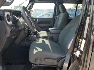 2024 Jeep Wrangler Sport S with VIN 1C4PJXDN2RW153564, listed as a Copart auction lot 58800705 with 19,633 mi miles and Salvage title. Bid and sale history available at DreamBid. Image 7.