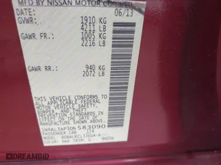 2013 Nissan Altima 2.5 SL with VIN 1N4AL3AP3DN583090, listed as a IAAI auction lot 41905701 with 184,104 mi miles. Bid and sale history available at carsss.com. Image 9.