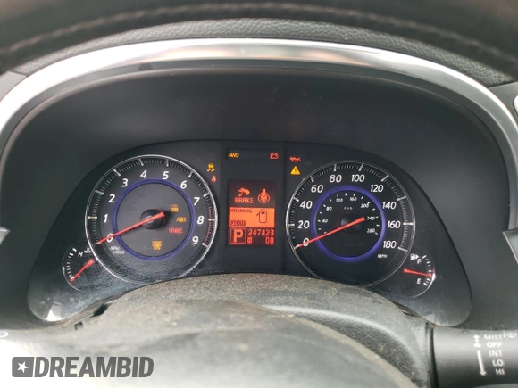 2009 Infiniti FX35 with VIN JNRAS18W59M156067, listed as a Copart auction lot 50407644 with 247,423 mi miles and Salvage Title. Bid and sale history available at carsss.com. Image 9.
