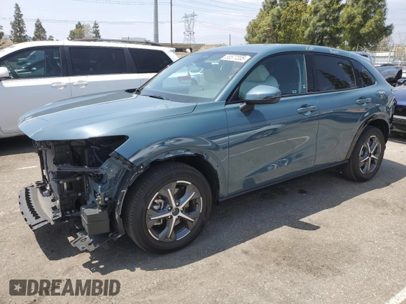 2025 Honda HR-V EX-L z VIN 3CZRZ1H78SM700850, wystawiony jako Copart lot #55577205 z przebiegiem 13 132 mil mil oraz Szkoda całkowita • Salvage title. Historia ofert i sprzedaży dostępna na DreamBid. Obrazek 1.