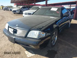 1999 Mercedes-Benz SL-Class with VIN WDBFA68F6XF181713, listed as a IAAI auction lot 41337468 with 122,034 mi miles. Bid and sale history available at carsss.com. Image 2.