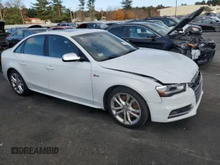 2014 Audi S4 Premium Plus with VIN WAUBGAFL9EA058571, listed as a Copart auction lot 76470764 with 154,090 mi miles and Salvage Title. Bid and sale history available at carsss.com. Image 4.
