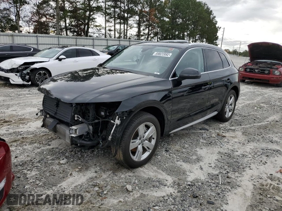 2018 Audi Q5 Premium Plus with VIN WA1BNAFY7J2056093, listed as a Copart auction lot 69822892 with 66,752 mi miles. Bid and sale history available at carsss.com. Image 1.
