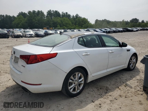 2013 Kia Optima EX with VIN 5XXGN4A76DG124992, listed as a Copart auction lot 61139455 with 97,421 mi miles and Clean title. Bid and sale history available at DreamBid. Image 3.