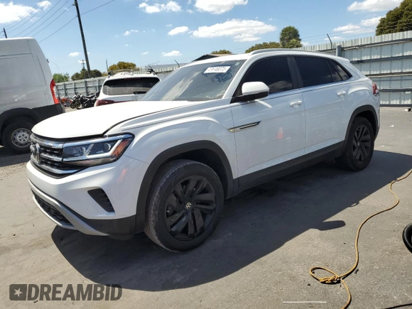 2021 Volkswagen Atlas SE z VIN 1V2JC2CA9MC221417, wystawiony jako Copart lot #49646075 z przebiegiem 49 087 mil mil oraz Nie do naprawy • Non repairable. Historia ofert i sprzedaży dostępna na DreamBid. Obrazek 1.