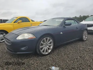 2007 Jaguar XK with VIN SAJDA44B075B03695, listed as a Copart auction lot 74978034 with 0 mi miles and Salvage Title. Bid and sale history available at carsss.com. Image 1.