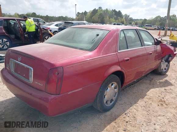 2002 Cadillac DeVille with VIN 1G6KD54Y42U137323, listed as a IAAI auction lot 41908978 with 162,926 mi miles. Bid and sale history available at carsss.com. Image 4.