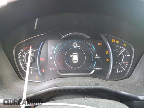 2020 Hyundai Santa Fe SEL with VIN 5NMS3CAD3LH205285, listed as a Copart auction lot 49089915 with 58,437 mi miles and Salvage Title. Bid and sale history available at carsss.com. Image 9.