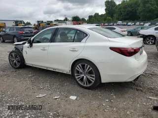 2018 Infiniti Q50 Luxe with VIN JN1EV7APXJM364158, listed as a Copart auction lot 60729825 with 88,018 mi miles and Salvage title. Bid and sale history available at DreamBid. Image 2.
