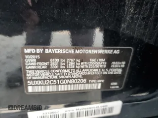 2016 BMW X6 xDrive35i z VIN 5UXKU2C51G0N80206, wystawiony jako Copart lot #58943895 z przebiegiem 74 870 mil mil oraz Szkoda całkowita • Salvage title. Historia ofert i sprzedaży dostępna na DreamBid. Obrazek 14.