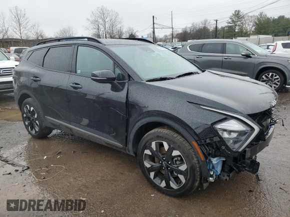2023 Kia Sportage X-Line with VIN 5XYK6CAF8PG008654, listed as a Copart auction lot 50010925 with 29,137 mi miles and Salvage Title. Bid and sale history available at carsss.com. Image 4.
