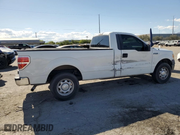 2013 Ford F-150 XL with VIN 1FTNF1CF8DKG10829, listed as a Copart auction lot 55167525 with 104,110 mi miles and Salvage title. Bid and sale history available at DreamBid. Image 3.