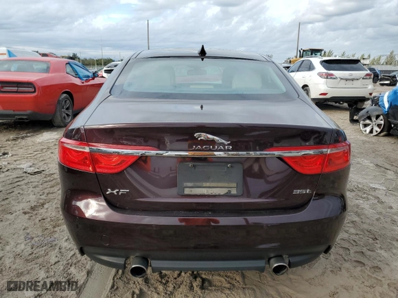 2016 Jaguar XF 35t Prestige with VIN SAJBE4BV3GCY18665, listed as a Copart auction lot 41925005 with 100,530 mi miles and Salvage Title. Bid and sale history available at carsss.com. Image 6.