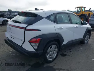 2025 Hyundai Kona SE with VIN KM8HACAB8SU216185, listed as a IAAI auction lot 41331541 with 4,930 mi miles. Bid and sale history available at carsss.com. Image 4.