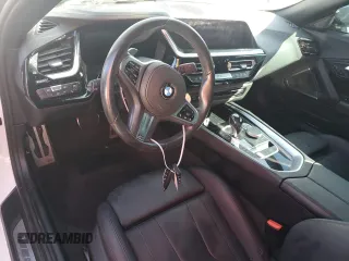 2021 BMW Z4 sDrive30i with VIN WBAHF3C09MWX24087, listed as a Copart auction lot 73919214 with 0 mi miles and Salvage Title. Bid and sale history available at carsss.com. Image 8.